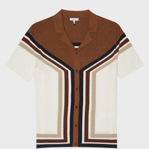 New Reiss of London   Vinci Men's Shirt   Rust  XL